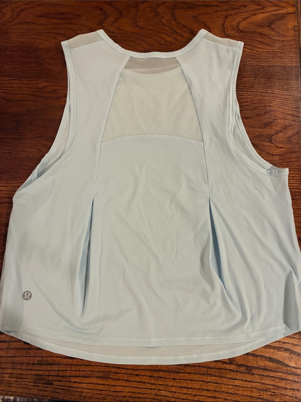 lululemon athletica Pale Blue Mesh-Back Athletic Tank